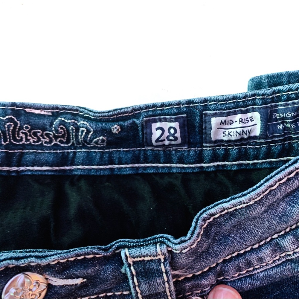 Miss Me Mid-Rise Skinny Sz 28 - Picture 5 of 6